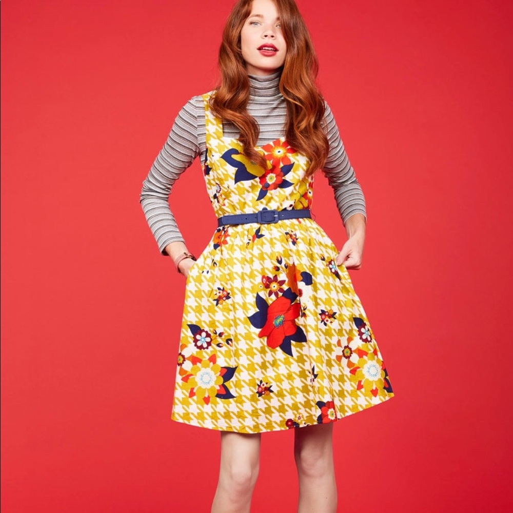 ModCloth Biking Through Brussels in Houndstooth